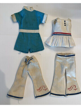VTG Ideal Pepper Doll Clothing Lot Tammy Family Sailor Pants Tennis Dress Jacket